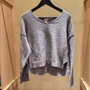 Auden Women's V-Neck Sweater in Heather Gray